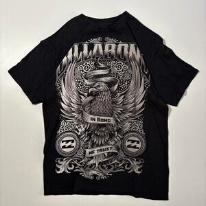 Black Billabong "In Bong We Trust" Graphic T-Shirt - L